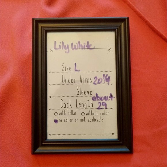 LILY WHITE NWT Faux Wrap Surplice Top L Large Racerback Hi Low - Picture 4 of 4